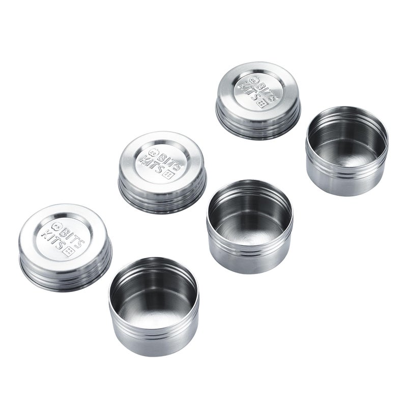 Bits Kits Stainless Steel Reusable Condiment and Snack Containers, Set of 3 - Image 1